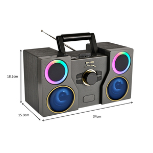 ディスコライトワイヤレススピーカーHS-2511卸売価格オーディオラインLED点滅ライトFmラジオ - Product Image 6