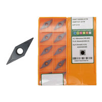 Outils de coupe CNC Oke, série VBMT, plaquette CNC VBMT 160404 pour tournage extérieur cylindrique de finition, plaquette en tungstène