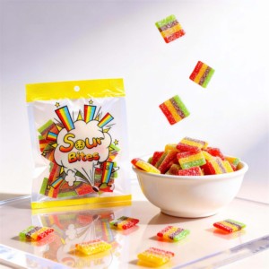 Caramelle Gommose alla Liquirizia con Gusto Frutta Aspra Personalizzate OEM/ODM, Caramelle Aspre Multicolore a Nastro - Product Image 1