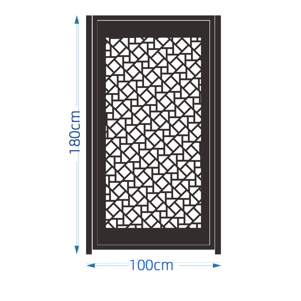 Jinjiang Tela de metal decorativa para exteriores cortada a laser painel de cerca de portão de flores em aço corten