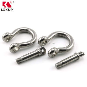 Manille à arceau robuste en acier inoxydable 304 antirouille, 3/8 pouce (10 mm), boucle <span class=keywords><strong>de</strong></span> chaîne, <span class=keywords><strong>pince</strong></span> <span class=keywords><strong>de</strong></span> levage pour bateau et usage domestique - Product Image 3