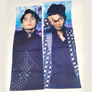 Custom Print Double Sided Printed Reflective Paper Slogan Kpop <b>Banner</b> Towel for Fans - Product Image 1