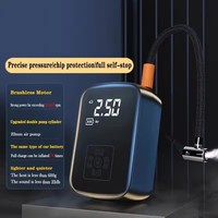 Mini-compresseur d'air automatique et portable multifonction 150psi 12v Alimentation électrique Gonfleur de pneu numérique sans fil