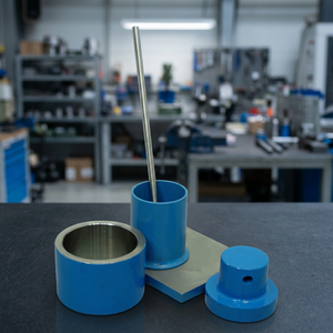 Kit d'essai robuste pour le compactage des agrégats, comprenant un plongeur de mesure cylindrique en acier doux et une tige de compactage, pour ingénieurs civils - Product Image 4