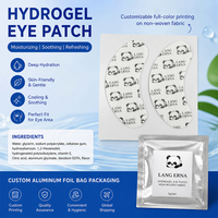 Patchs de gel hydrogel naturels pour les yeux à la vitamine E et à l'acide citrique pour réduire les poches sous les yeux, éclaircir et revitaliser