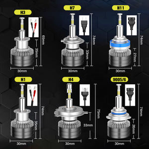 NEW 110W Auto Lighting System <strong>R7</strong> PRO 360&deg; Coverage <strong>LED</strong> Headlight Bulb H1 H7 H11 H4 9005 6000k White Color for Universal Car - Product Image 5