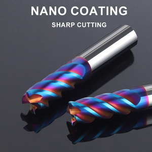 Hrc65 Degree <strong>Round</strong> <strong>Nose</strong> Milling Cutter Corner Radius <strong>End</strong> <strong>Mill</strong> 4R0.2 6R0.5 8r1 High Precision Speed Precision 10R0.5 Coated - Product Image 2