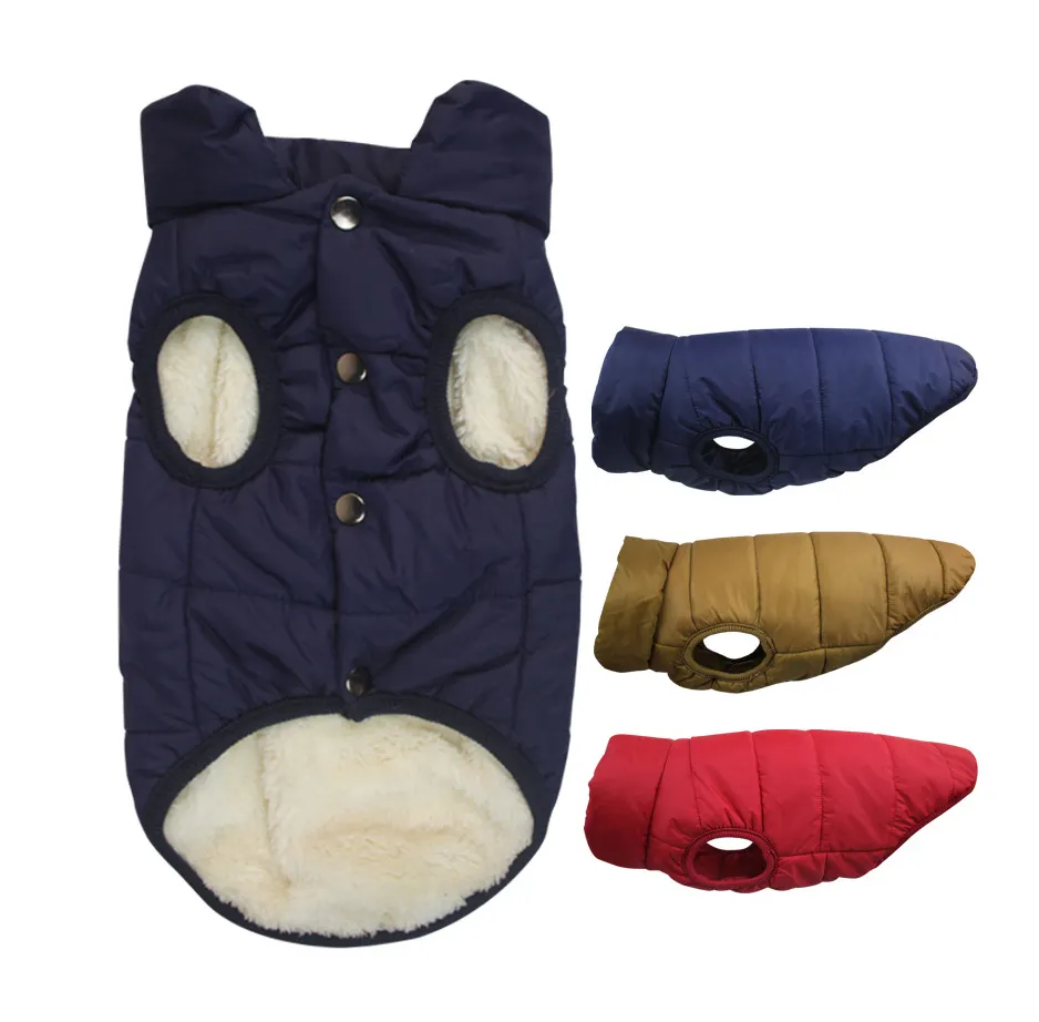 Manteau d'hiver pour le froid et le froid pour chien, veste chaude doublé de molleton, 2 couches, vêtement coupe-vent doux, petit gabarit