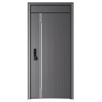 Portes de sécurité aux designs les plus récents de l'usine, porte de sécurité imperméable, style moderne, porte de sécurité en acier