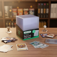 Pokemoned Trading Cards Sports Game Cards Clear Hard Plastic Sleeves Factory Direct <strong>Custom</strong> Packaging 35PT Card <strong>Top</strong> Loader