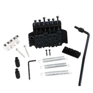 Commercio all'ingrosso nero 6 corde doppio rotolo cordiera sella Tremolo sistema chitarra <span class=keywords><strong>ponte</strong></span> per chitarra elettrica parti di ricambio - Product Image 1
