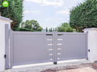 Portail de jardin intelligent, portail électrique en aluminium pour cour, avec modélisation 3D et dimensions personnalisées