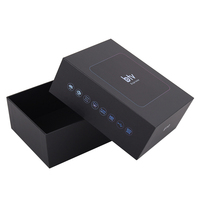 BTV express-Caja de regalo de embalaje negro premium, caja de TV con Cable, embalaje de regalo