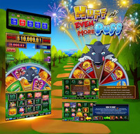 Huff N' More Puff 2 in 1 Multi Game 22 Inch Monitor 19'' 21.5" 22'' 23.6'' POG Gaming Touch Monitor with LED Light Around