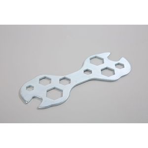 Wan Zheng Multi Functional Stamped Iron Sheet Wrench Hexagonal <b>Box</b> 10-100mm Zinc Plated For Bicycle Repair - Product Image 1