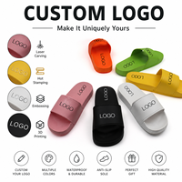 Claquettes personnalisées avec logo gravé au laser, claquettes pour hommes, PVC imperméable, claquettes personnalisées pour l'extérieur, fabrication en usine