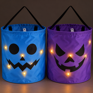 Bolsa de Calabaza Luminosa y Brillante para Halloween, Bolsa de Dulces para Recoger o Dar, Decoración para Fiestas, Envío Directo Internacional - Product Image 6