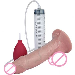 FAAK Dildo Realista con Prepucio y Función de Eyaculación, con Ventosa, Pene Artificial, Masturbador Femenino, Juguetes Sexuales para Mujeres, Plug Anal - Product Image 5