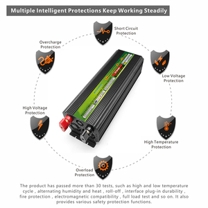 BEU5000L Bộ Biến Tần Xe Hơi Sóng Sin Biến Đổi Công Suất 12V 24V Thành 110 220V 10000W Kèm Bộ Sạc - Product Image 2