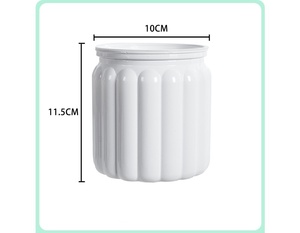 Pot de fleurs de plante verte hydroponique de personne paresseuse auto-absorbée créative plastique transparent petit jardin/article de décoration pour la maison - Product Image 3