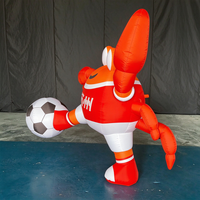 Costume de mascotte gonflable Longgang Hot Soccer Eagle en tissu Oxford pour adulte, personnage de dessin animé pour événements et défilés