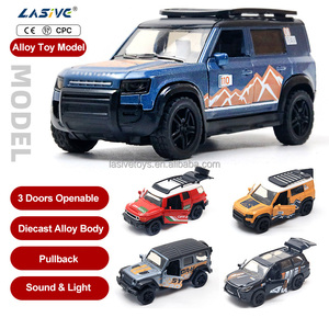 LASIVE <span class=keywords><strong>TOYS</strong></span> 1:36 Ölçekli Arazi Oyuncak Arabaları Alaşımlı Metal Model Araba 3 Kapılı Metal Gövdeli Geri Çekmeli Oyuncak Arazi Aracı Fabrikası - Product Image 3