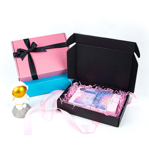 Sản xuất bao bì đầy màu sắc chăm sóc da vận chuyển bưu phẩm bao bì giấy nghệ thuật <span class=keywords><strong>correx</strong></span> Thùng Bánh hộp sóng - Product Image 3