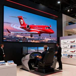 Écran LED mural vidéo de 431 pouces pour salle de réception de luxe personnalisée en avion <span class=keywords><strong>privé</strong></span>, test professionnel, apprentissage, magasin spécialisé - Product Image 4