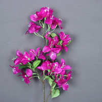 Bougainvillier Artificiel en Soie, Style Français, Toucher Naturel, pour Décoration de Mariage, Noël, Accessoire de Mobilier et Décoration Florale