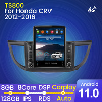 Lecteur stéréo de voiture MEKEDE Android 11 IPS + 2.5D + DSP pour Honda CRV 2012-2016 8 + 128GB stéréo android split screen autoradio