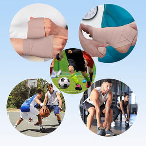 للبيع بالجملة من المصنع ضمادة مرنة عالية مع مشابك للإسعافات الأولية والمعصم والكاحل والركبة والكتف والكوع - Product Image 4