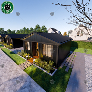 Casa Contenedor Modular Prefabricada con Panel Oscuro, Villa Pequeña Aislada de Acero Ligero, Cabaña Portátil para Glamping, Resort y Alojamiento Rural - Product Image 6
