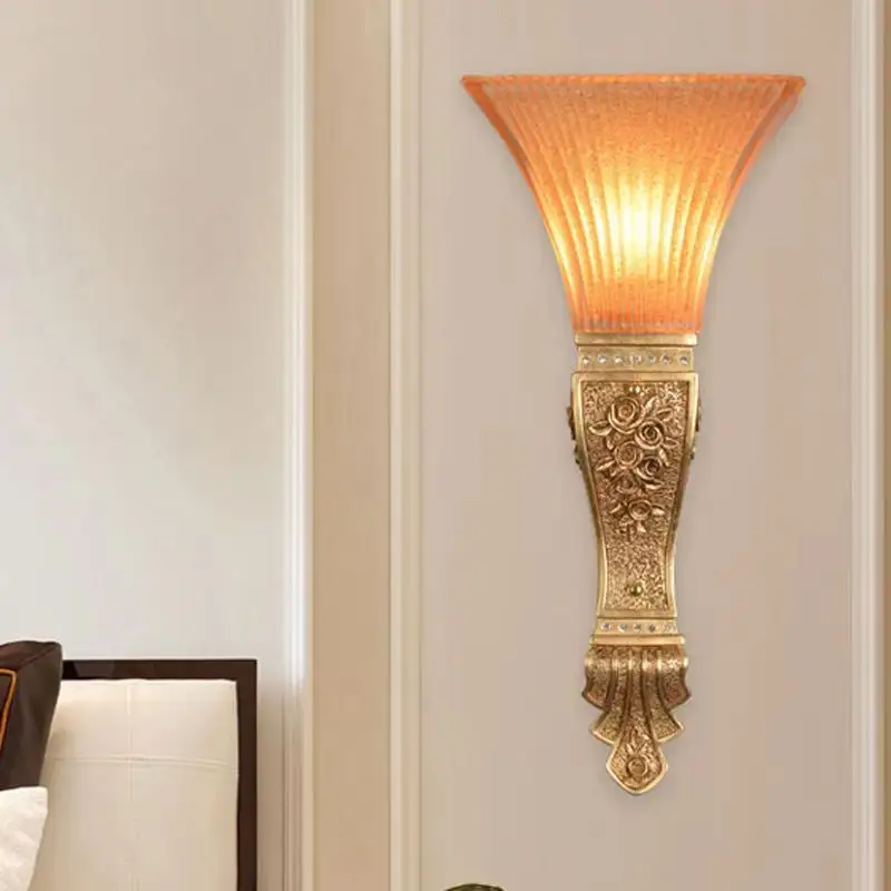 Modern Interior Wall Lamp LED Creative Glass Roman Column Sconce Lights for Home Living Room Bedroom Decor