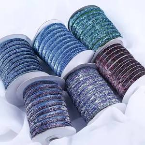 JOSI JS-JCBBD 高品质 1 厘米弹性金属全息金/银箔雪纺缎带环保环保生日礼物丝带 - Product Image 2