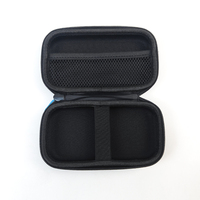 Sac de voyage pour accessoires électriques en EVA étanche en PU noir personnalisé mallette de rangement portable en EVA pour banque d'alimentation