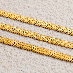 18K Gold High-End Stainless Steel Versatile Retro <b>Titanium</b> Steel Bracelet No Fading Simple Fashion <b>Chain</b> Link Bracelets - Product Image 4