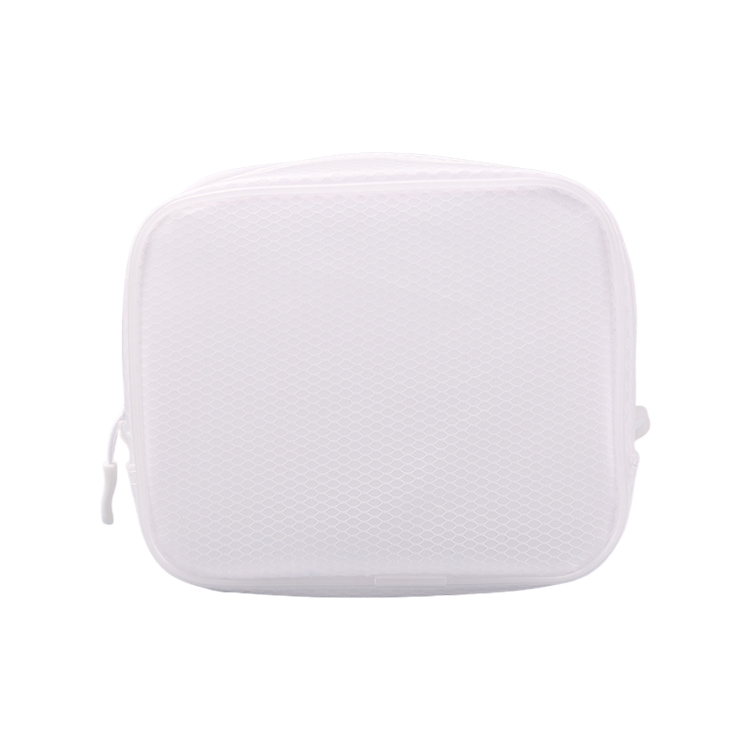 Simple portable travel semi-transparent EVA frosted cosmetic bottle storage makeup bag case