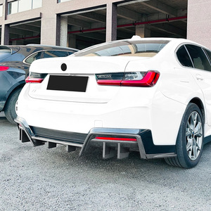 Bmw I3 Rear Bumper Diffuser Carbon Fiber Texture Piano Black Abs Material For 2022+ Models - Product Image 3