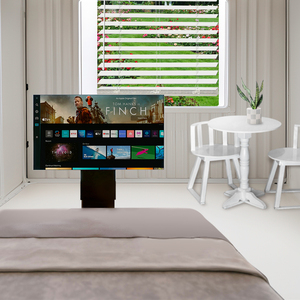 Supporto <span class=keywords><strong>TV</strong></span> da Soffitto Motorizzato Moderno, <span class=keywords><strong>Braccio</strong></span> Telescopico Automatico Elettrico con Telecomando - Struttura in Acciaio, Capacità 50kg - Product Image 6
