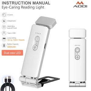 Luz de Leitura LED Mini Recarregável por USB, Lâmpada de Cartão Portátil para Proteção dos Olhos, Luz Noturna para Uso em Mesa Infantil - Product Image 1
