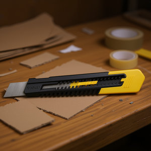 Cuchillo Multiusos Stanley con Hoja Retráctil de 18 mm para Cortar y Manualidades - Product Image 3