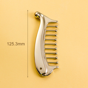Peine de Masaje para el Cuero Cabelludo de Aleación de Zinc Kinwong, Herramienta para Raspado de Meridianos, para el Crecimiento del Cabello, Alivio del Estrés, Spa, con 1 Año de Garantía - Product Image 4