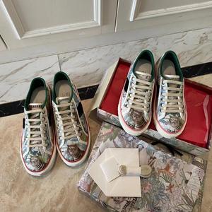 ユニセックスGブランドスポーツシューズハイバージョンオールドフラワー刺繍1977レトロキャンバススニーカーホワイトカラーブロックサマーカジュアル - Product Image 4