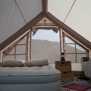 Großes Luxuriöses Wasserdichtes Strapazierfähiges Luftdichtes Aufblasbares Zelt aus Oxford- & PVC-Gewebe für Familien-Outdoor-Reisen & Camping - Product Image 5