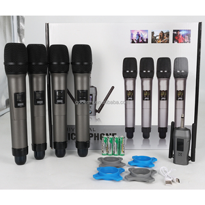 Hệ thống micro không dây cầm tay Gooermi MW-A4 4 kênh với màn hình LCD dành cho karaoke, tiệc tùng, hội họp, biểu diễn - Product Image 1