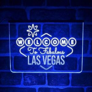 عرض مميز ، ترحيب مخصص في لاس فيغاس لوس أنجلوس لافتة نيون ليد مثبتة على الحائط ضوء نيون ليد - Product Image 3