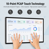 21.5 23.8 27 pouces écran plat interactif écran tactile moniteur capacitif LCD écran tactile