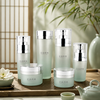 Flacons pompe en verre et pots à crème de luxe 120ml 100ml 40ml 30ml 50g 30g avec logo personnalisé pour emballage cosmétique