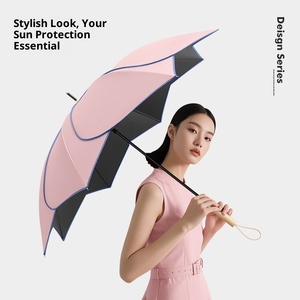 Paraguas de Varilla Recta con Mango Largo, Doble Propósito, Protección UV contra la Lluvia y el Sol, <span class=keywords><strong>Protector</strong></span> <span class=keywords><strong>Solar</strong></span> para Mujeres, Fabricantes - Product Image 2