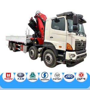 Le Japon HINO 8X4 18 tonnes 38 tonnes SQ760ZB6 <span class=keywords><strong>grue</strong></span> montée sur camion à flèche articulée fabricant avec Jiaheng vérins hydrauliques Mobile - Product Image 2